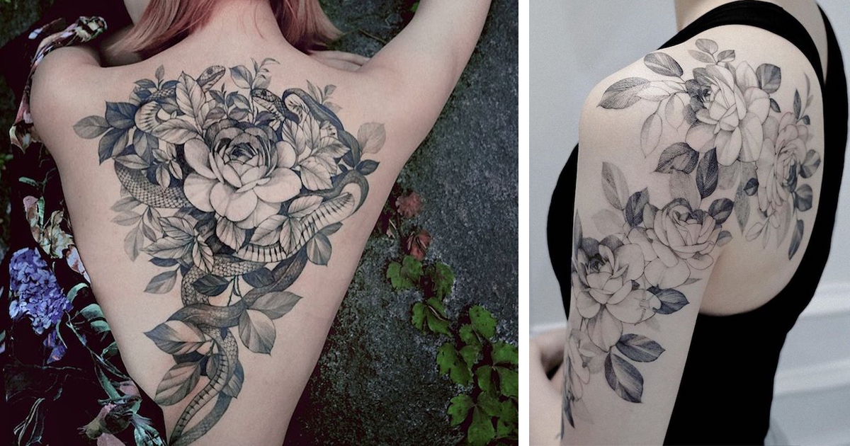 Tatuagens delicadas inspiradas na natureza deste tatuador